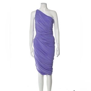Norma Kamali Lavender Asymmetrical Dress. Size XL